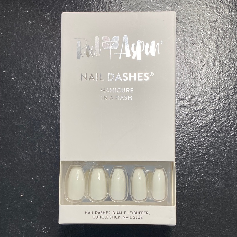 Red Aspen Nail Dashes - Nina on Cloud Nine- Coffin